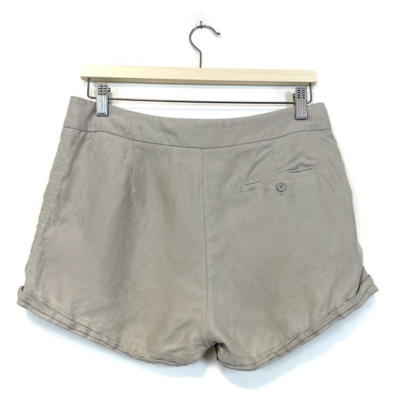 Aritzia | Wilfred | Allegra Grey Linen Blend Shorts Size 4 - Picture 4 of 12
